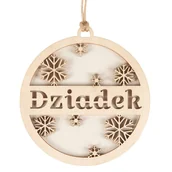 Bombki - Bombka Śnieżynki Dziadek Beermata 8Cm - miniaturka - grafika 1