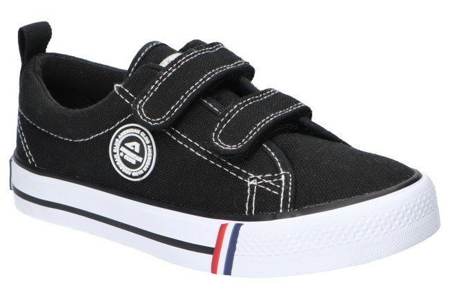 AMERICAN CLUB LH60 ORYGINALNE TENISÓWKI TRAMPKI DZIECIĘCE NA RZEPY BLACK 31