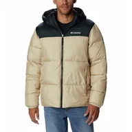 Odzież trekkingowa damska - Kurtka Puchowa Męska Columbia Puffect Hooded Jacket - miniaturka - grafika 1