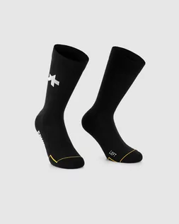 Skarpetki kolarskie - ASSOS skarpetki rowerowe RS SPRING FALL SOCKS black series - grafika 1