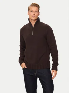 Jack&Jones Sweter Frederiksberg 12262055 Brązowy Loose Fit - Swetry męskie - miniaturka - grafika 1