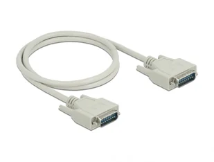 DeLOCK Kabel szeregowy D-Sub15 męski na męski 1 m 85975 - Kable komputerowe i do monitorów - miniaturka - grafika 1