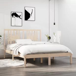 Lumarko Rama łóżka, lite drewno sosnowe, 120x200 cm - Łóżka - miniaturka - grafika 1