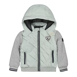 Kurtki i płaszcze dla dziewczynek - Koko Noko Baby Boys Summer Coat Light Green Grey with Hood Jacket, 100% poliester, 80 - grafika 1