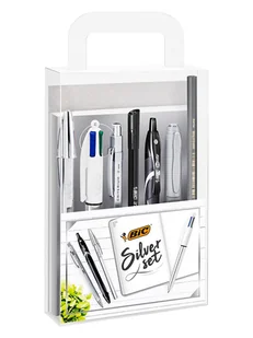 Bic 8-częściowy zestaw "Silver Set" - Przybory szkolne - miniaturka - grafika 1