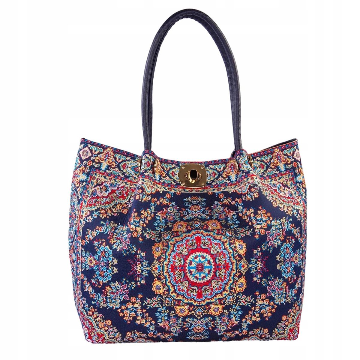 Torebka Damska Torebki Na Ramię Shopper Ekoskóra Tureckie Wzory Orientalna
