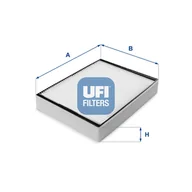 Filtry kabinowe - Filtr, wentylacja przestrzeni pasażerskiej UFI Filtry 53.077.00 - miniaturka - grafika 1