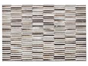 Dywany - Beliani Dywan patchworkowy skórzany 160 x 230 cm brązowo-beżowy KULALAR - miniaturka - grafika 1