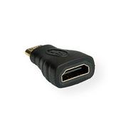 Adaptery i przejściówki - Adapter AV Value miniHDMI na HDMI Czarny 12.99.3152 - miniaturka - grafika 1