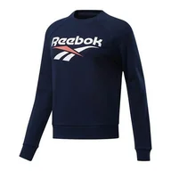 Bluzy sportowe damskie - Bluza sportowa damska Reebok CL F Vector Crew - miniaturka - grafika 1