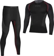 Bielizna sportowa męska - Spokey Bielizna termoaktywna męska zestaw Lee czarna r. M/L (22564-187) - miniaturka - grafika 1