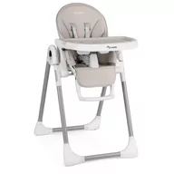 Akcesoria do karmienia - Krzesełko do karmienia ze stolikiem, leżaczek Belo szare - miniaturka - grafika 1