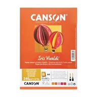 Podobrazia, bloki, papiery - Karton Canson Iris Vivaldi - A4 - 185 g - 5 kolorów - odcienie pomarańczowe - miniaturka - grafika 1