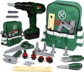 Mały majsterkowicz - Zestaw Majsterkowicza Wkrętarka Narzędzia Plecak U608 - miniaturka - grafika 1