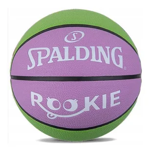 Piłka Spalding Rookie (kolor Fioletowy. Zielony, rozmiar 5) - Piłka nożna - miniaturka - grafika 1