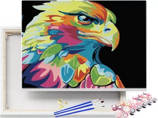 Malowanie po numerach Kolorowy Orzeł 40x50cm RAMA / beliart - Malowanie po numerach - miniaturka - grafika 1