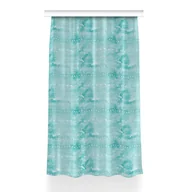 Zasłony - Zasłona gotowa wzór 150x240 cm Geometryczny turkus, Fabricsy - miniaturka - grafika 1