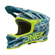 Kaski rowerowe - O'NEAL | Kask rowerowy górski | Zejście MTB | Otwory wentylacyjne dla przepływu powietrza, skorupa zewnętrzna ABS | Kask Blade PolyacryLITE HR V.23 | Dorosły | Żółty Teal Neon | Rozmiar XS - miniaturka - grafika 1