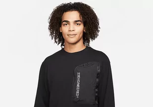 Nike Air Jordan 23Engineered Statement Long Sleeve Black - Koszulki męskie - miniaturka - grafika 1