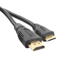 Kable - Qoltec Kabel HDMI V1.3 GOLD AM / mini HDMI CM 1,8m 52324 - miniaturka - grafika 1