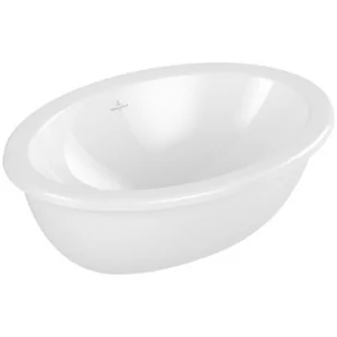 Villeroy & Boch Loop & Friends umywalka 48,5x32,5 cm podblatowa owalna Weiss Alpin 4A540001 - Umywalki - miniaturka - grafika 1