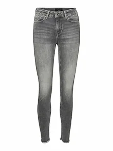 VERO MODA VMPEACH dżinsy damskie o skinny fit, super miękkie, Medium Grey Denim, S - Spodnie damskie - miniaturka - grafika 1