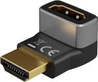 Adaptery i przejściówki - Goobay 72009 adapter kablowy HDMI Typu A (Standard) Czarny, Srebrny - miniaturka - grafika 1