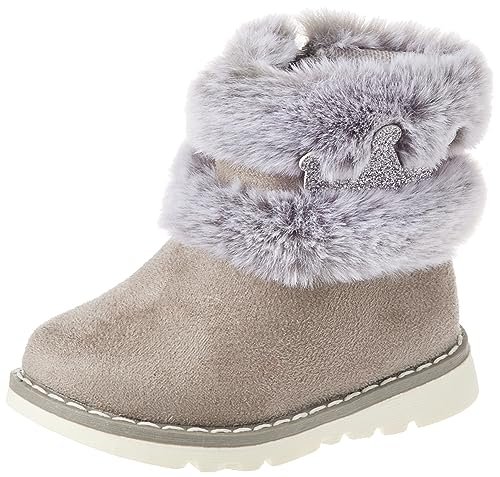 Chicco, Dziewczęce buty z bocznym zamkiem błyskawicznym, ciepłe, wygodne, lekkie i oddychające botki dziecięce, idealne na jesień i zimę, buty dziecięce, zaprojektowane we Włoszech, Szary 1, 21 EU