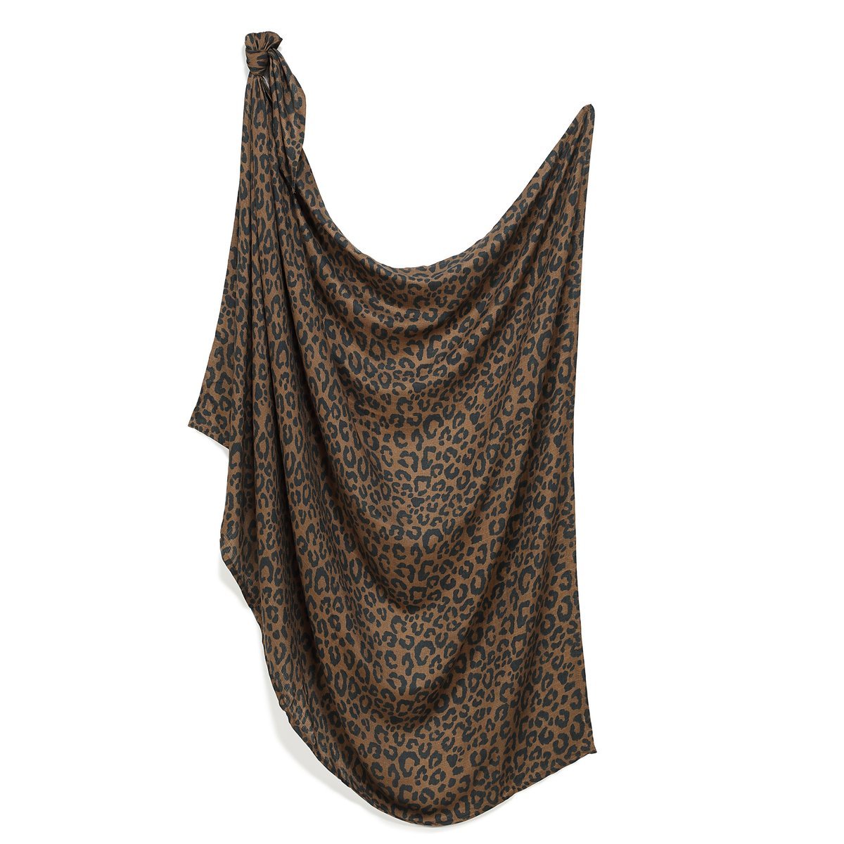 La Millou - Otulacz Bamboo Muślin LEOPARD CHOCO by Magdalena Lamparska