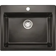 Zlewozmywaki - SONRA Makara 60 Black 70 - miniaturka - grafika 1