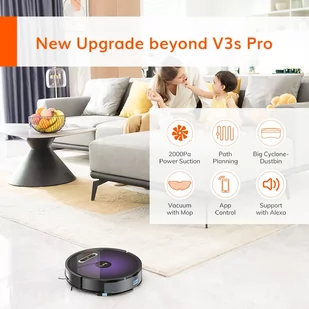 Robot sprzątający Ilife V3s Max Fioletowy - Roboty sprzątające - miniaturka - grafika 2