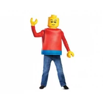 Lego Guy klasyczny kostium dla chłopców dla dzieci kultowa legomana minifigurka strój - średni 14251K - Figurki dla dzieci - miniaturka - grafika 2