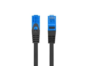 Lanberg Patchcord KAT.6A S/FTP LSZH CCA 1.5M czarny fluke passed PCF6A-10CC-0150-BK - Patchcordy - miniaturka - grafika 2