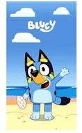 Ręczniki - Ręcznik Szybkoschnący Plażowy Bluey Dingo Microfibra 70X140 - miniaturka - grafika 1