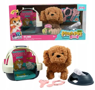 INTERAKTYWNY PIESEK NA BATERIE PIES MASKOTKA CHODZI SZCZEKA MERDA OGONEM - Zabawki interaktywne dla dzieci - miniaturka - grafika 1