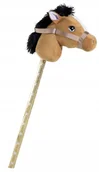 Maskotki i pluszaki - Koń na patyku Heunec 741775 brązowy - miniaturka - grafika 1