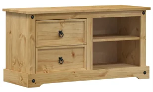 Sosnowa szafka RTV z 2 szufladami C7-G28 - Szafki RTV Sosnowa szafka RTV z 2 szufladami C7-G28 - Szafki RTV - miniaturka - grafika 1