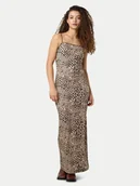 Sukienki - Noisy May Sukienka letnia Avery 27034320 Brązowy Slim Fit - miniaturka - grafika 1