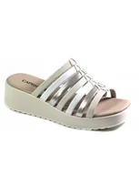 Klapki i japonki damskie - KLAPKI CAPRICE - 9-27201-44 137 WHITE/GOLD - Caprice - miniaturka - grafika 1