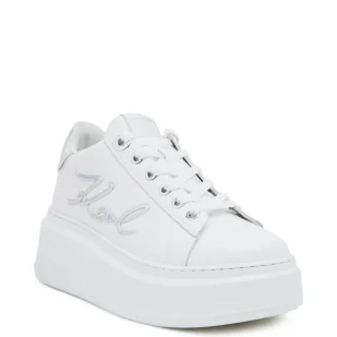 Karl Lagerfeld Skórzane sneakersy ANAKAPRI Signia Lace - Moda i Uroda OUTLET - miniaturka - grafika 1