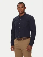 Koszule męskie - Guess Jeans Koszula M4YH35 WGCF1 Granatowy Slim Fit - miniaturka - grafika 1