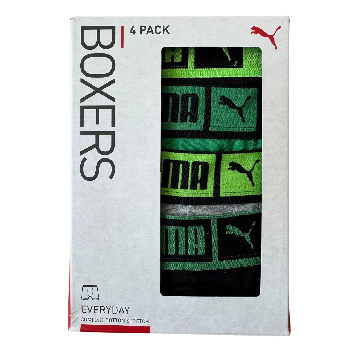 Bokserki męskie Puma BASIC PLACED LOGO ELASTIC 4-PACK 93866803 r M