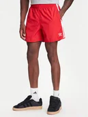 Spodenki męskie - adidas Szorty sportowe adicolor Classics Sprinter IU0771 Czerwony Regular Fit - miniaturka - grafika 1