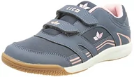 Buty dla dziewczynek - Lico Active Indoor V Dziewczynki Trampki halowe, szary/różowy, 34 EU - miniaturka - grafika 1