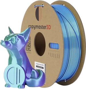 Copymaster3D Tri-Silk filament for 3D printer, 1.75 mm, blue/purple/yellow 12480 - Filamenty i akcesoria do drukarek 3D - miniaturka - grafika 1