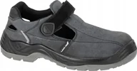 Sandały męskie - SANDAŁY ZAMSZOWE SZARO-CZARNE, S1 FO SR,"47", CE, LAHTI - miniaturka - grafika 1