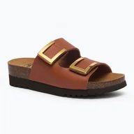 Klapki i japonki damskie - Klapki damskie Scholl Monterey 2 Straps Ad Med camel - miniaturka - grafika 1