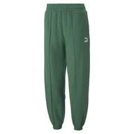 Spodnie damskie - Damskie Spodnie PUMA CLASSICS SWEATPANTS TR 53568537 – Zielony - miniaturka - grafika 1