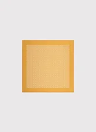 Dodatki do ubrań - Żółta poszetka w geometryczny wzór - miniaturka - grafika 1