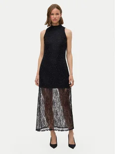 Vero Moda Sukienka wieczorowa Manja 10335406 Czarny Regular Fit - Sukienki - miniaturka - grafika 1